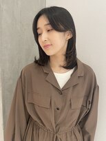 ヨーク(YOKE)&nbsp;【 YOKE 】顔まわりレイヤー小顔カットおくれ毛横顔韓国