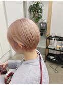 くびレイヤーエモージュグレージュカラーショート