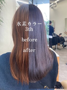 ピシェ ヘア デザイン(Piche hair design) 【水素カラーで髪質改善仕上がり】さらさらロング