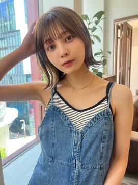 アンバー 池袋(amber) 切りっぱなしボブ /髪質改善 /前髪 /レイヤー[池袋駅]