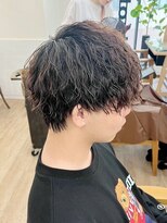 ネオリーブ クーロ メゾン 横浜(Neolive curro Maison)&nbsp;波巻きスパイラル×ツイストパーマ[メンズ]　ニュアンスパーマ