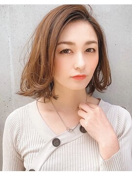 ソーホープレミアム(SOHOpremium) ボブ×ライトベージュ×白髪染め@30代@40代@50代@60代