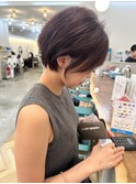 大人可愛いショートヘアオール世代似合う◎ひし形