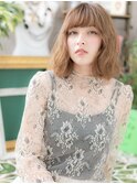 大人可愛い韓国風巻き前下がりふわミディc6戸田公園20代30代40代