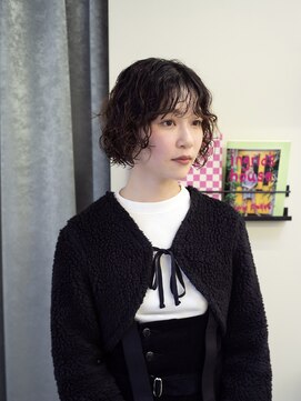 髪と自然 ボブパーマ