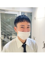 ヘアサロン ガリカ 表参道(hair salon Gallica)&nbsp;クロップヘア×黒髮/大人フェードスタイル