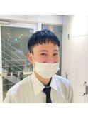 クロップヘア×黒髮/大人フェードスタイル