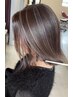 【大人女性に大好評】　白髪ぼかしハイライト+全体カラー