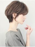 ショートカットくびれショート熊本ショートヘア前髪長め30代40代