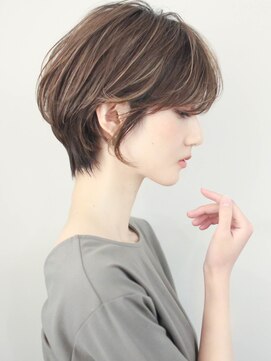 ルアン 上通り(ruen) ショートカットくびれショート熊本ショートヘア前髪長め30代40代