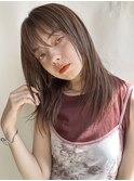 ナチュラルレイヤー/顔まわりレイヤー/ストレートヘア/髪質改善