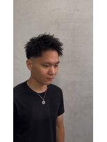 メンズサロン キング 心斎橋店(Men’s salon K!ng) ホワイトメッシュ/ツイスト/ツイスパ/パーマ/メンズ/眉毛/心斎橋