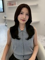 ベレーザシェルト(Beleza scelto) 16547黒髪チャコールグレーミディアムレイヤーハッシュカット