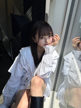 ジーナ 新宿(Zina) アイドル前髪×チョコレートブラウン