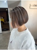 白髪を活かす◎デザイン重視の白髪ぼかしハイライト