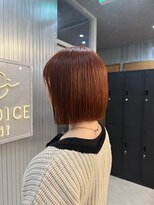 リジョイスヘア レイ(REJOICE hair Lei)&nbsp;オレンジピンク×ボブ