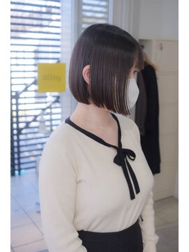 ソレイユ(Soleil) 黒髪ボブ/ワンレンボブ/切りっぱなし/表参道【松本匡介】