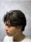 【ハイライトセンターパート】【ニュアンスパーマ】T