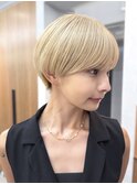 コンパクトショートカット丸みショートくびれショートボブ表参道