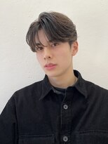 ソレイユトウキョウシブヤ(SOLEIL TOKYO shibuya) メンズ韓国フェザーシースルーシャドウマッシュセンターパート
