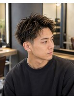 MEN's Baguz MEN'Sカット/ MEN'Sパーマ/ MEN'Sカラー 無造作束感メンズパーマ刈り上げショート