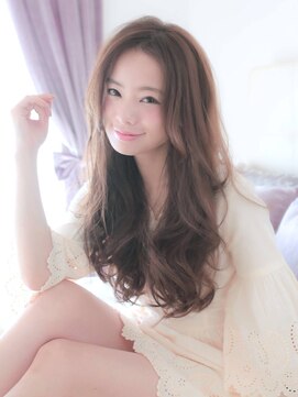 ラ ブレス 大阪梅田(LaBless) 透明感グレージュピンク 小顔ロングstyle