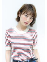 ミニヨン バイ ハピネス 高の原店(mignon by Happiness) 20代30代耳かけオリーブグレージュ外ハネボブ奈良清水