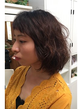 ピッカヘアーデザイン(PICKA hair-design) ウルフっぽいボブパーマ☆