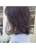"ロングボブ 暗髪ブルージュ"ayumi