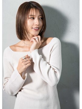 ペスカ 清田店(pesca) 切りっぱなしボブ　ストレート×PESCA