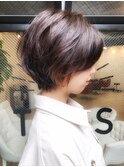 隠れハイライトで私だけ気分上げ☆ショート
