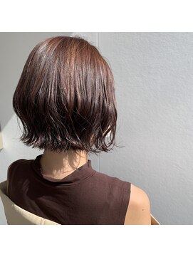 美容室 アイディー i-dee 暖色系ボブ