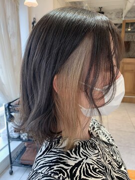 ラボヌール ヘアー エクラ(La Bonheur hair eclat) ホワイトベージュイヤリングカラー