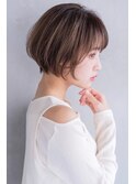 【roijir】表参道　前下がりショートボブ×ハイライトベージュ