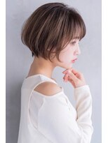ロイジー(roijir) 【roijir】表参道　前下がりショートボブ×ハイライトベージュ