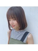 内巻きワンカールボブ☆モテ髪ナチュラルロブ◇20代30代40代