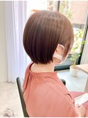 都島/ショートボブ/大人ショート/美髪カラー