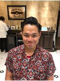 【LUDLOW BLUNT】七三分け サイドパート フェードカット