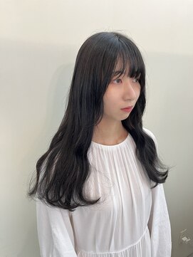 ヘアー アレス(hair ales) 黒髪 ロング 韓国ヘア エクステ シール馴染ませ