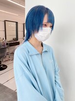 ギグスダブル 栄久屋大通店(gigs double)&nbsp;ショートウルフ/アクアブルー