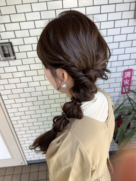 フェリーチェ(Felice) サイド編みおろし 玉ねぎヘア 編みおろし お呼ばれヘア
