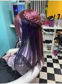 ツートンピンクパープル