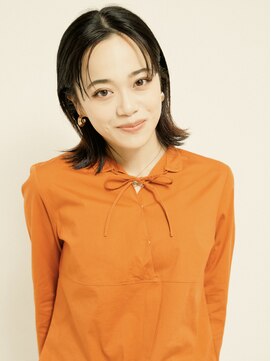 オンク 新宿(onk) 黒髪/グレーベージュ/レイヤーロング/前髪パーマ[新宿駅]