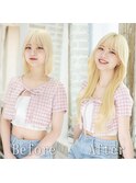 バターブロンド#シールエクステ#韓国#ヨシンモリ#抜きっぱ#渋谷