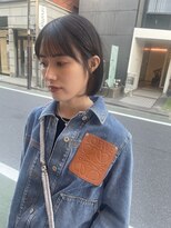 ノス 表参道(NOOS)&nbsp;切りっぱなしボブ　美髪　フェイスレイヤー　地毛風カラー