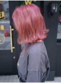 黒染め履歴からピンクヘアー