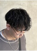 波巻きパーマ/ハイライト