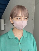 ラフヘアデザイン(Raf hair design)&nbsp;ブリーチインナーカラーミルクティーベージュカラー