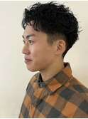 メンズ ショート ツイストスパイラルパーマ