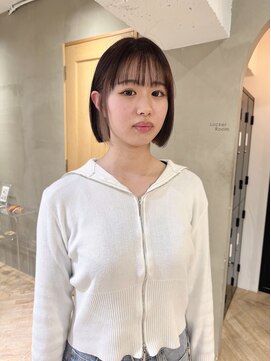 ローレン(LOREN) ミルクティーベージュぷつっとボブケアブリーチ 梅田